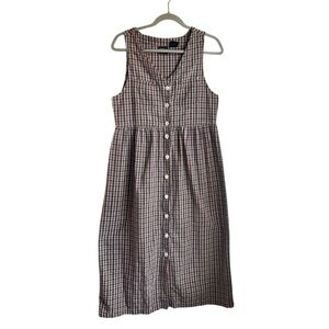 Erika Multicolor Plaid Midi Dress